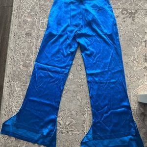 AIELLO blue satin pants by Frankie’s bikinis